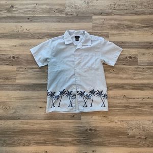 Blue palm tree button down (worn few times)